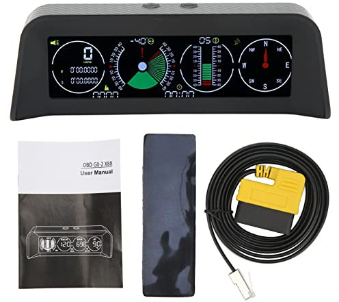 Auto-HUD-Head-Up-Display, Auto-HUD-LCD-Bildschirm, Übergeschwindigkeitsalarm, Höhenmessung, Kompassanzeige, Universeller Digitaler GPS-Tachometer