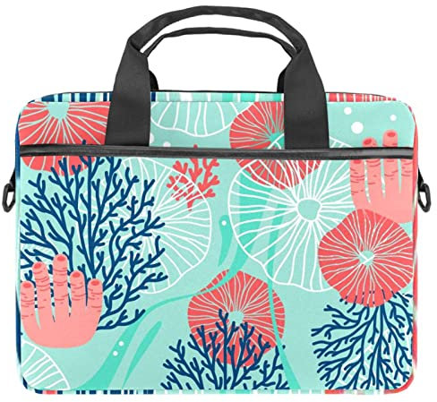 Semplice Laptop Spalla Messenger Bag Crossbody Valigetta Messenger Sleeve per 13 13.3 14.5 Pollice Tablet Del Computer Portatile Proteggere Tote Bag Caso, Semplice, 11x14.5x1.2in /28x36.8x3 cm