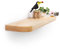 Rikmani Wandregal Holz Esche massiv - Handgefertigtes Regal mit runden Ecken Bücherregal Holzregal Wandboard 110 cm MARI Hell