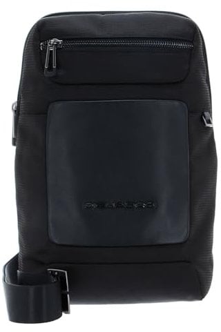 PIQUADRO Herren mac-Beth Einschulter, Schwarz
