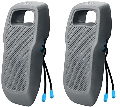 Sebnux EVA Boat Fender for Docking Boat Bumper Fender for Docking Pontoon Boat Fender Ideal for Fishing Boat, Pontoon Boat, PWC and Jet Ski (Grey Long Shape 2Pack)