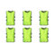 6pcs Vest Training Vest Marking Shirts Set Men Women Adults Football Basketball Training Jersey Vest