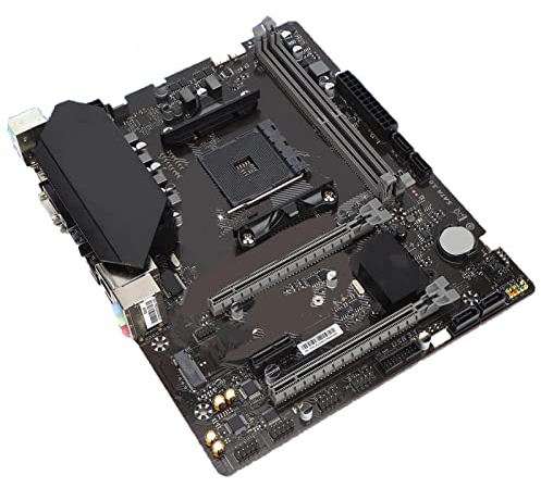 Bewinner Carte Mère Micro-ATX APU B550 AM4, Carte Mère de Jeu PCIE 4.0 XMP, Carte Mère de Carte D'ordinateur à Double Port Graphique 3800 MHz