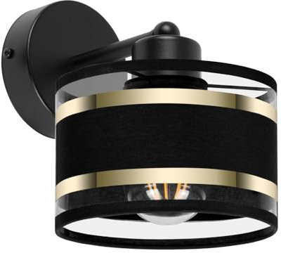 alfalux Wandleuchte Innen Wandlampe LED Lampe Aus Metall Für Wohnzimmer Schlafzimmer Kinderzimmer Treppenhaus Wandlampen Wandleuchten WAND-TI-1010SC-SC