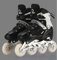 Inline Skates 4-in-1, verstellbare Schlittschuhe und Inline-Skates für Kinder und Erwachsene, ACEB7-Kugellager, Code M, Schwarz (Größe 35-38)