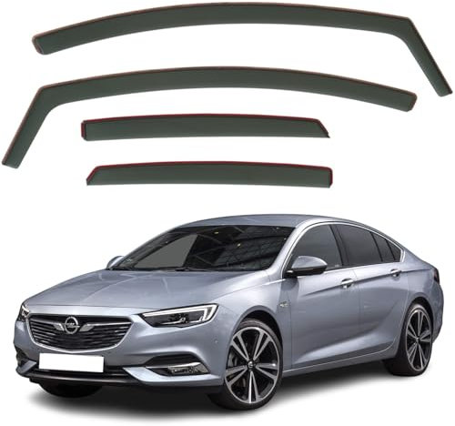 Set mit 4 Windabweisern, kompatibel mit Opel Insignia 5-Türer Schrägheck/Liftback 2017 2018 2019 2020 2021 2022 Modelle.