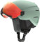 ATOMIC SAVOR VISOR PHOTO Skihelm mit Visier - Pistachio - Größe S - Maximale Stoßdämpfung - Active Aircon Belüftungssystem - Hochwertige Verspiegelung für klare Sicht