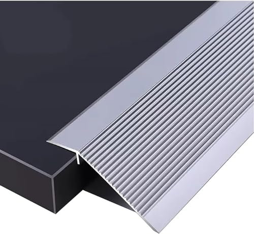 Aluminium Bodenschwelle Übergangsstreifen Anti-Rutsch Kantenreduzierer für Laminatböden 129,5 cm rot