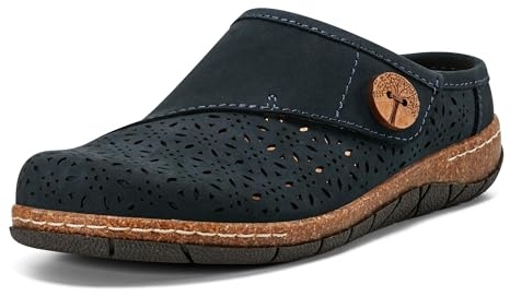 Earth® Erinn Casual Slip-on Flat Clogs, Dark Blue 400, 8 M