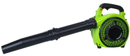 26cc 2-Takt-Benzin-Gebläse Handheld Gasbetrieben Laubbläser Vakuum Schnurlos Benzin Garten Gebläse Portable Leaf Blower Für Laub, Rasenpflege, Terrassen, Garagen, Staub, Schneeräumen (Grün)