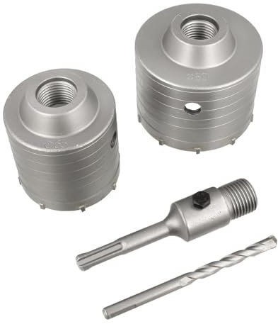 BOOMET Bohrkrone 65mm & 80mm SDS Plus im Set · Dosenbohrer für Unterputzdose & Steckdosen in Beton, Stein & Mauerwerk · Kernbohrer, Kronenbohrer, Dosensenker