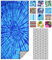 IGINOA Strandtuch XXL Microfaser Strand Handtuch Blau Badetuch Groß 180x90 Schnelltrocknendes Microfasertuch Strandtucher Sandfrei Dünn Leicht Mikrofaser Badehandtücher Beach Bath Towels Saunatuch
