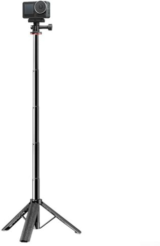 Besttoolifes Extendable Selfie-Stick With Integrated Tripod Stand For Insta 360 X5/X4/X3/ONE X2/ONE X/ONE (1-Inch 360 Excluded)/Ace/Ace Pro/Ace Pro 2 Cameras(Four-stage)