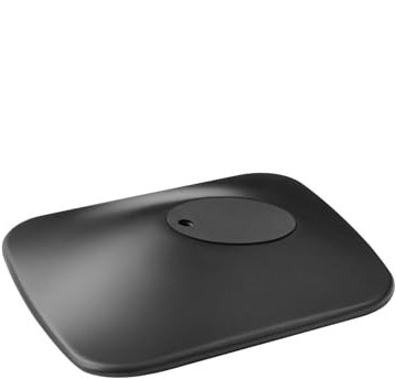 Tosuny Support D'enceinte pour Enceinte Hi-FI sans Fil KEF LSX II, Support Métallique de Bureau pour Enceinte KEF LSX II, Inclinaison 15°, Réduction des Vibrations de (Noir)