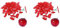KEALLANS 2X 3D Puzzle de Cristal - Rojo de Manzana