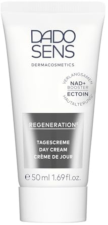 DADO SENS REGENERATION E Tagescreme 50 ml, Mit NAD+ Booster & Ectoin | Feuchtigkeitsspendende Tagespflege, Mildert Falten, Anti-Aging Tagescreme, Straffend & Regenerierend, Fördert Zellenergie