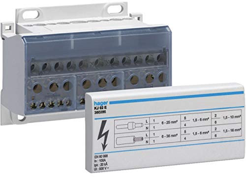 Hager KJ02E Boîte électrique pour boîte électrique (98 mm, 45 mm, 74,5 mm)