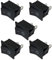 5 Stück Premium Ein Aus Einbau Wippschalter Schalter On Off DIY AC 250V 220V 125V 10A 12V 2Pin Schwarz Rechteck
