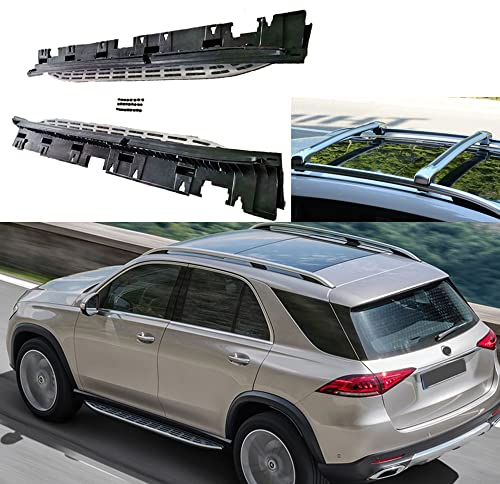 LAFENG Aluminiumlegierung Seitenstufe für 2019 2020 Mercedes Benz GLE W167, Schwarz