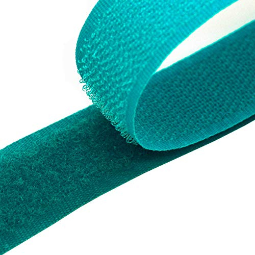 4m Klettband zum Nähen 20mm Flausch- & Hakenband 50 Farben Klettverschluss, Größe:20mm, Gurtband:906 blau