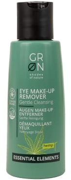 GRN [GRÜN] Biokosmetik Augen Make-up Entferner Sanfte Reinigung - Bio-Hanf - für alle Hauttypen - 2-Phasen-Textur - vegan - 125 ml