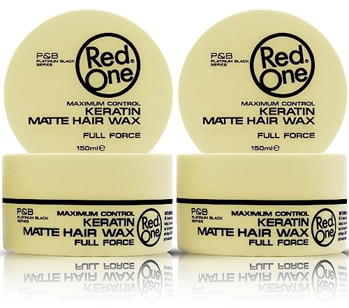 Red One cire coiffante pour cheveux full force enrichie à la kératine effet matte 150 ml lot de 2 cires.