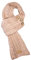 Aran Traditions Cable Knit Wrap Button Scarf (Blush)