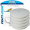 5er Sparpack Craft-Equip PRO Polierschwamm Polierpad mit Klettverschluss Made IN EU (5er Sparpack 125mm DA Polierschwamm Cut Weiss)