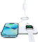 Hinyx Handy Induktive Ladestation,2 in 1 Kabelloses Ladepad Pad Kompatibel mit iPhone 13/12/SE/11/XR/XS/X/8, Galaxy S22/S21/Note20, iWatch 7/6/SE/5/4/3/2, Airpods 3/2/Pro (Induktive Adapter)