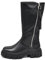 IF Fashion Stivali Biker Motociclista Da Donna Doppia Cerniera Zip Platform Carrarmato 6630 nero N.40