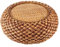 TEUOPIOE Pouf Tatami-Kissen, Sitzkissen aus natürlichem gewebtem Stroh, atmungsaktive Kissen-Bodenmatte, rundes geflochtenes Pad, Yoga-/Meditations-Bodenmatte