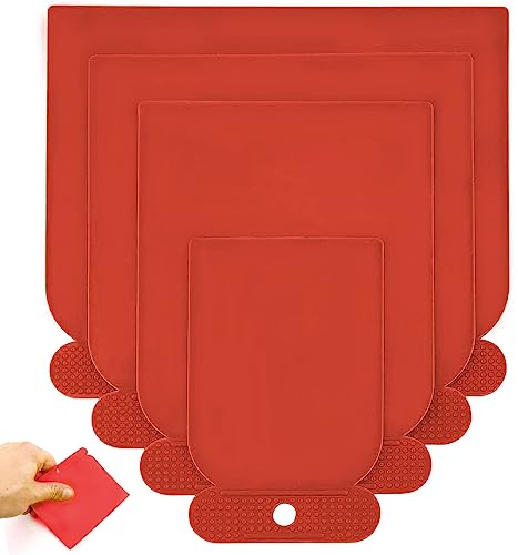 4 Stück Kunststoffspachtel Japanspachtel, Flexibel Verschleißfest Spachtel Set Japan Kunststoffspachtel Karosseriespachtel Spachtel Werkzeug