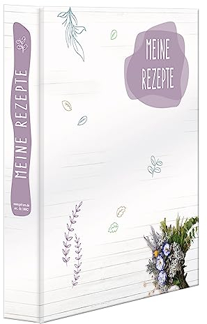 PRICARO Rezeptordner Bouquet, A4, 1 Stück