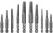 Bestgle schraubenausdreher set 10 stück screw extractor set 6.35mm schaft schrauben ausdrehwerkzeug für abisolierte gebrochene beschädigte schrauben