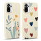 Yoedge 2 Piezas Funda para Xiaomi Redmi Note 10 / Note 10S 4G 6,43, Ultrafina Delgado Flexible Suave TPU Silicona Carcasa con Aesthetic Love Heart & Flor Dibujos, Antigolpes Bumper Protectora Caso