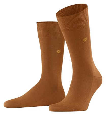 Burlington Herren Socken Leeds M So Baumwolle Wolle einfarbig 1 Paar, Orange Blush 8415, 46-50
