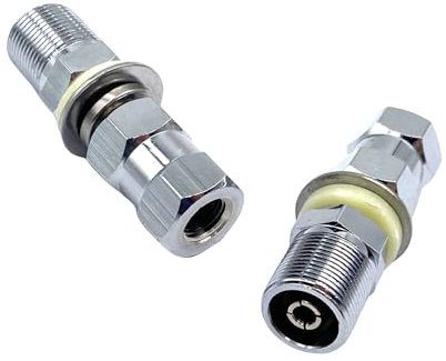 2Pcs Antenna Mount Adapters,SO239 UHF Female Connector CB Antenna Stud for Mounting 3/8 x 24 Threads CB Antennas Ham Radio