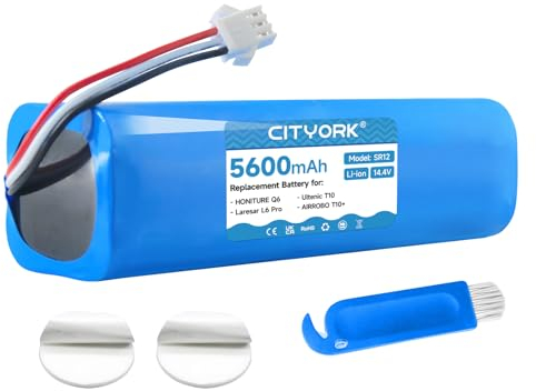 CITYORK 5600mAh 14,4 V Li-ion Akku für HONITURE Q6/Q6 Pro, Für AIRROBO T20+ T10+ T9, Für Ultenic T10/ T10 Pro,Für Coredy L900 L900X, Für Laresar L6,Für Arnagar S8/S8 Pro,Für Zoozee Z50/ Z70 Ersatzakku