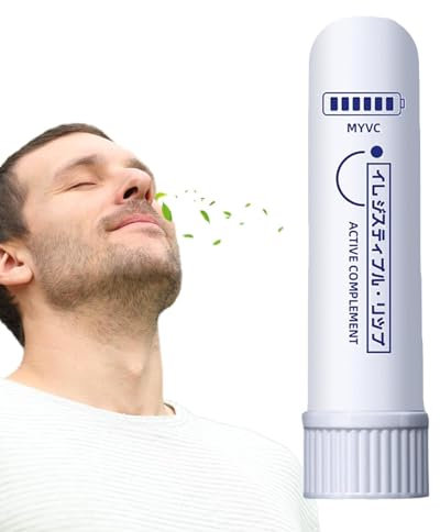 Nasal Inhaler, Eukalyptus Ätherisches Öl Naseninhalator, Inhalierstift Inhalationsstift, Energiestift Zur Verbesserung Der Atmung, Naseninhalator Zur Linderung Verstopfter Nase, Kühlende Erfrischende