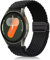 PaceBid 20mm Intrecciato Cinturino per Samsung Galaxy Watch 7/6/5/4 40mm, 44mm/Watch FE/Watch 6 Classic 43mm, 47mm, Nylon Sportivo Magnetico Elastico Watch Band per Galaxy Watch 42mm - Nero