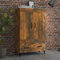 puraday Highboard Wohnzimmer Sideboard Räuchereiche 70x31x115 cm Holzwerkstoff Aktenschrank Vorratsschrank Haushaltsschrank Mehrzweckschrank für Esszimmer Vintage Küchenschrank