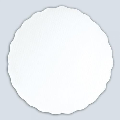 5000 Stück Hygostar Plattenpapier rund, Ø: 20 cm, hochweiß, Karton, Tortenspitzen, Tortendeckchen, Spitzenpapier