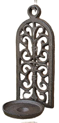 Candelabra Pastoral Cast Iron Wall Candle Holders Metal Retro-Nostalgia Decoration Courtyard Household Lighthouse Pendant