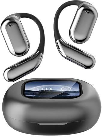 QRXIUST Dodorado Ear Buds, Dodorado Wireless Open Ear Bluetooth Earbuds, Flourish3 Ear Buds, Over The Ear Earbuds Xp2 Earbuds, Erazer True Wireless Open Ear Earbuds Bluetooth 5.4 with IPX5 (Gray)