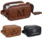 Flycalf Trousse de toilette personnalisée pour homme, Double fermeture éclair