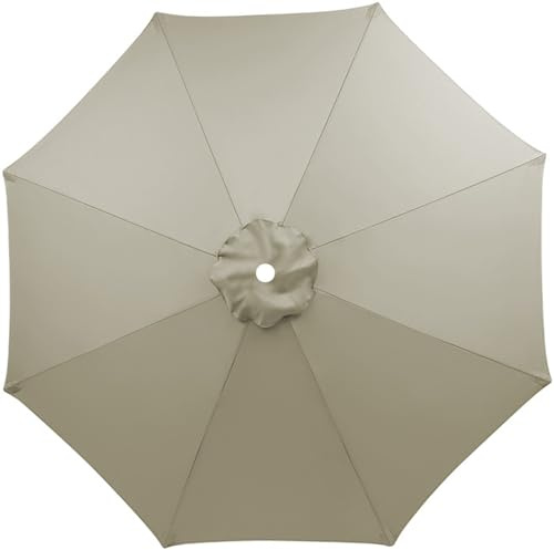 nonotse Balkon Sonnenschirm Umtauschdeckel,Sonnenschirm Ersatzbezug 3m 6/8 Streben,Knickbar Sonnenschirm Umtauschdeckel,Sonnenschirm Umtauschdeckel(Nicht Schirmrahmen enthält und Sockel)