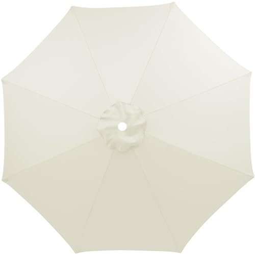 Auvent Housse de Rechange,3m Dessus De Parapluie De Remplacement pour 6/8Bras,Auvent de rechange pour parasol de terrasse,Convient Pour Le Jardin De La Cour(Support parapluie et base non inclus)