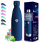 Grsta Gourde Isotherme, Gourde 1l, Gourde Inox, 24h Froid & 12h Chaud, Gourde sans Bpa, Gourde Metal, Double Vide, Gourde Sport, Facile à Transporter, Bouteille d'eau pour Aptitude, Yoga, Camping