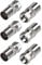 TV Aerial Connectors, 6Pcs F Type to Coax Adapter Connector, F Male to F Female Coax Coupling for TV Antenna, Satellite, Aerial Cables, Coaxial Cables