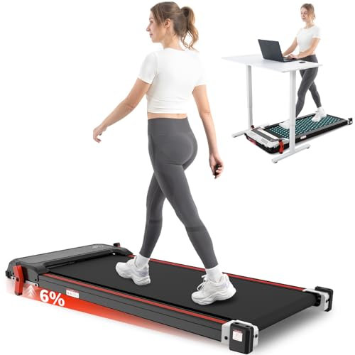 LIKESPORTING Tapis de Course avec Fonction de Soulagement des Pieds – Pliable, Inclinaison et Télécommande, idéal pour Le Bureau et la Maison. Moteur Silencieux, 1-6 km/h, Poids Max 120 kg
